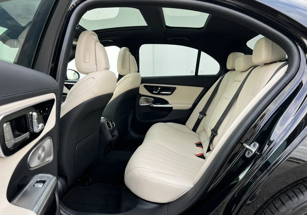 A black executive Mercedes-Benz E-Class saloon presented for Business Class chauffeur travel - view 1