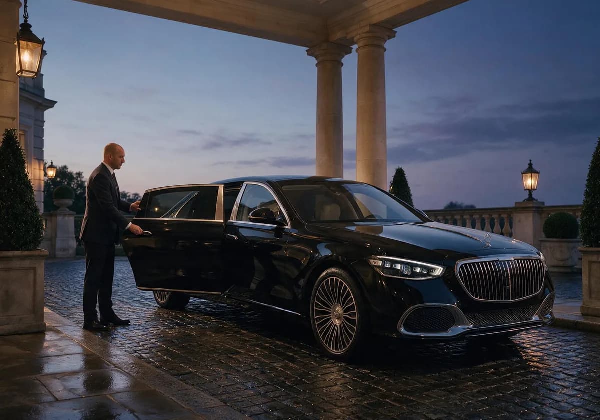 A Mercedes-Maybach saloon presented for Luxury Class chauffeur travel - view 4