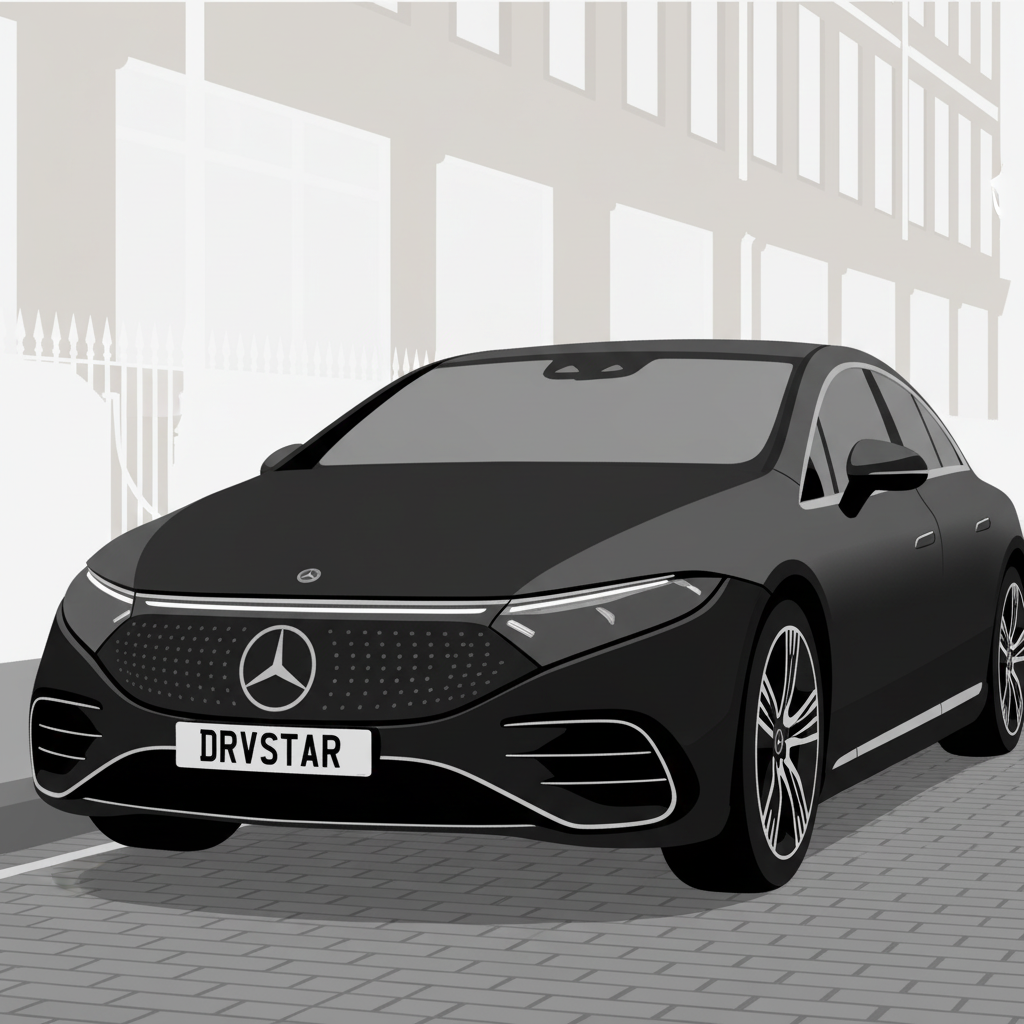 Mercedes EQS chauffeur car